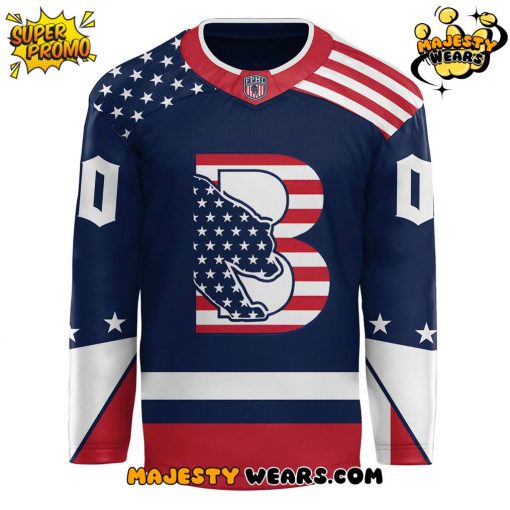 Binghamton Black Bears Military Day 2025 Custom Hockey Jersey