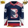 Binghamton Black Bears Military Day 2025 Custom Hockey Jersey