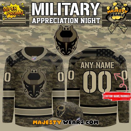 Birmingham Bulls x Military Appreciation Custom Hockey Jersey