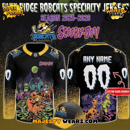 Blue Ridge Bobcats x ScooBy-Doo Night 2025 Custom Hockey Jersey