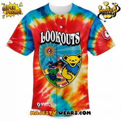 Chattanooga Lookouts 2025 Grateful Dead Night Baseball Jersey