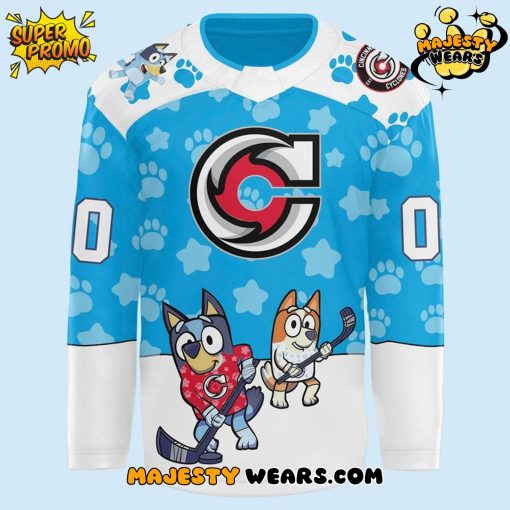 Cincinnati Cyclones X Bluey Night 2025 Custom Hockey Jersey