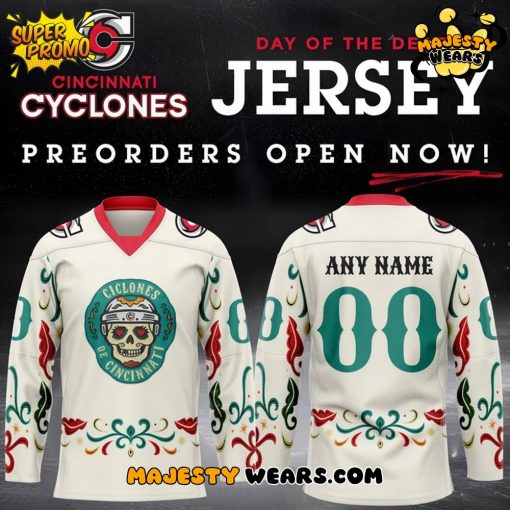 Cincinnati Cyclones X Day of the Dead 2025 Custom Hockey Jersey