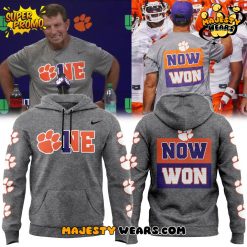 Clemson Tigers ”Now Won” Special Grey Hoodie