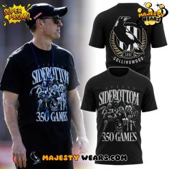Collingwood Magpies Steele Sidebottom 350 Game Limited Edition Shirt