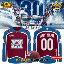 Colorado Avalanche 30th Anniversary Limited Edition Hockey Jersey