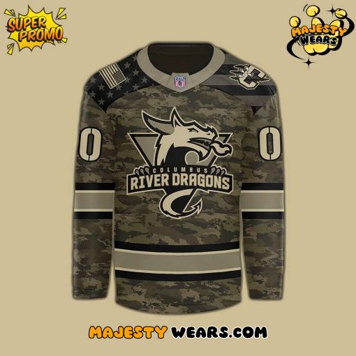 Columbus River Dragons x Military Appreciation Custom Hockey Jersey