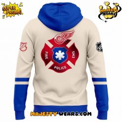 Detroit Red Wings 2025 Hometown Heroes Night Blue Hoodie