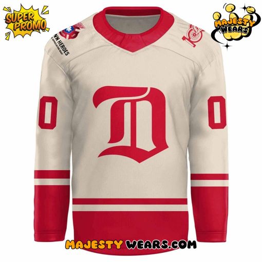 Detroit Red Wings 2025 Hometown Heroes Night Red Hockey Jersey