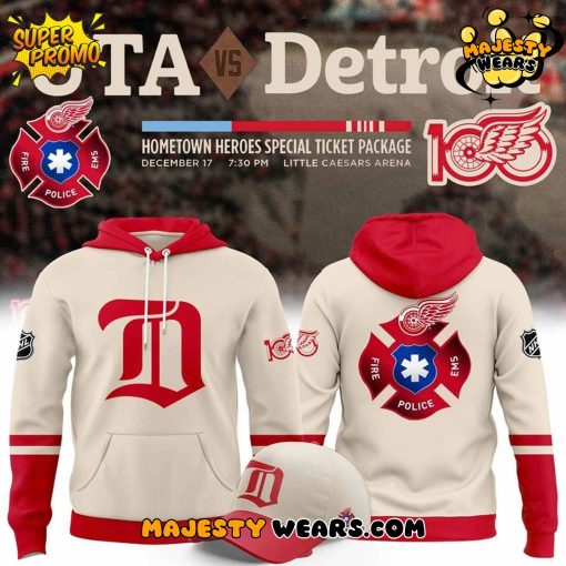 Detroit Red Wings x Sergei Fedorov Signature Red Hoodie