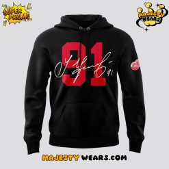 Detroit Red Wings x Sergei Fedorov Signature Black Hoodie