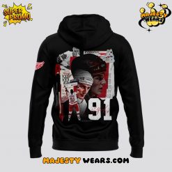 Detroit Red Wings x Sergei Fedorov Signature Black Hoodie