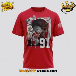Detroit Red Wings x Sergei Fedorov Signature Red Shirt