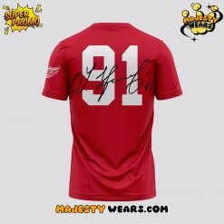 Detroit Red Wings x Sergei Fedorov Signature Red Shirt