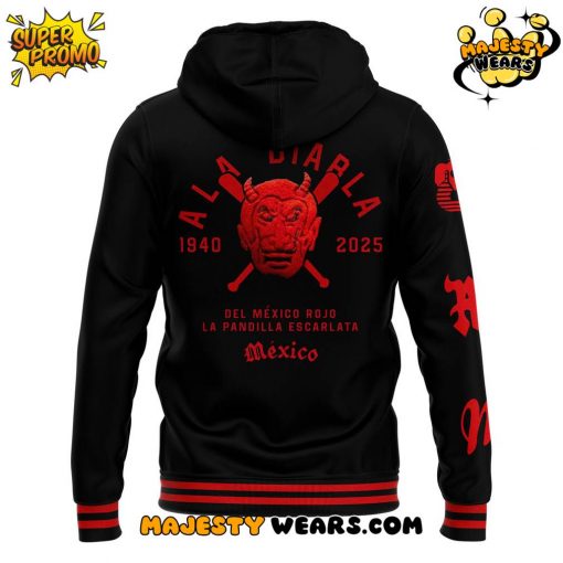 Diablos Rojos del México “Ala Diarla” Special Black Hoodie