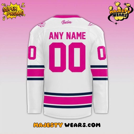 Edmonton Oilers x Barbie Night 2025 Custom Hockey Jersey