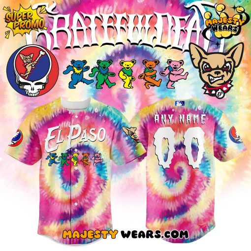 El Paso Chihuahuas x Grateful Dead Custom Baseball Jersey