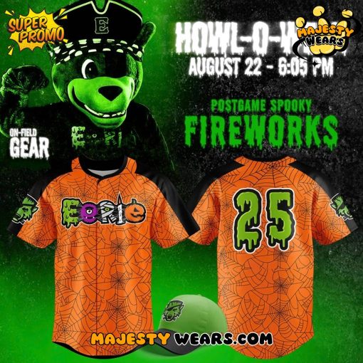 Erie SeaWolves 2025 Howl-o-ween Special Baseball Jersey