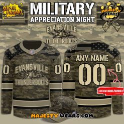 Evansville Thunderbolts x Military Appreciation Custom Hockey Jersey