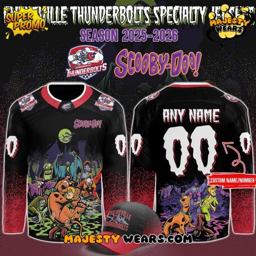 Evansville Thunderbolts x ScooBy-Doo Night 2025 Custom Hockey Jersey