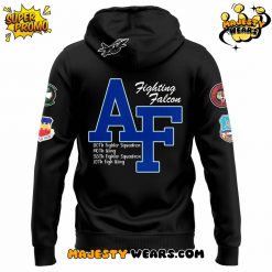 F16 Fighting Falcon Air Power Legacy Black Hoodie