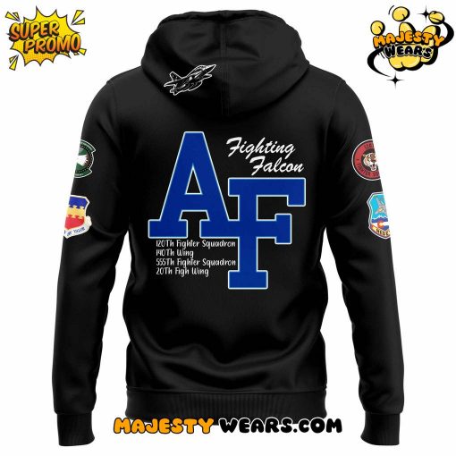 F-16 Fighting Falcon Air Power Legacy Black Hoodie
