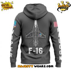 F16 Fighting Falcon Air Power Legacy Special Grey Hoodie