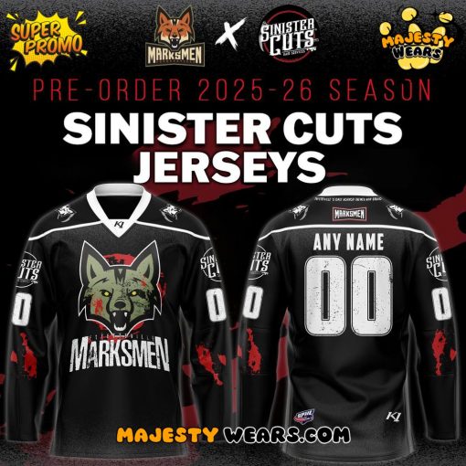 Fayetteville Marksmen Sinister Cuts 2025 Special Hockey Jersey