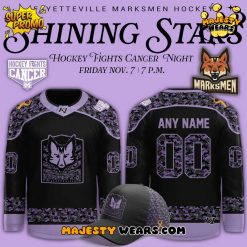 Fayetteville Marksmen x Hockey Fights Cancer Night 2025 Custom Hockey Jersey