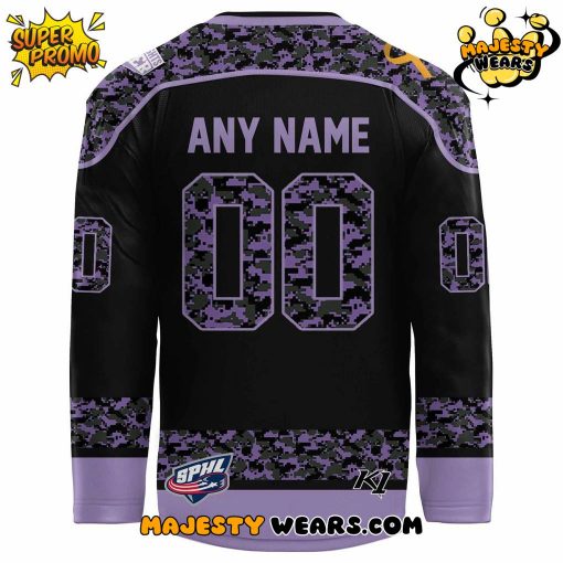 Fayetteville Marksmen x Hockey Fights Cancer Night 2025 Custom Hockey Jersey