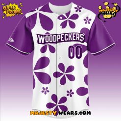 Fayetteville Woodpecker “Purple” Paint the Park Custom Baseball Jersey