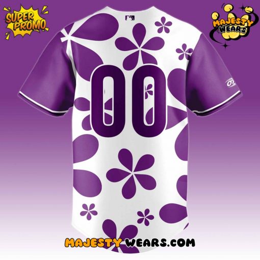 Fayetteville Woodpecker “Purple” Paint the Park Custom Baseball Jersey
