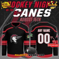 Fayetteville Woodpeckers Hockey Night with the Canes Custom Hockey Jersey