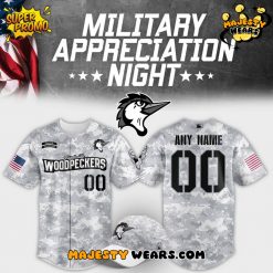Fayetteville Woodpeckers Military Appeciation Night Custom Baseball Jersey