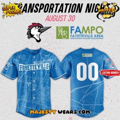 Fayetteville Woodpeckers Transportation Night 2025 Custom Baseball Jersey