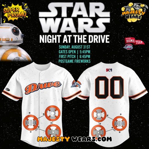 Greenville Drive x Star Wars Night 2025 Custom Baseball Jersey