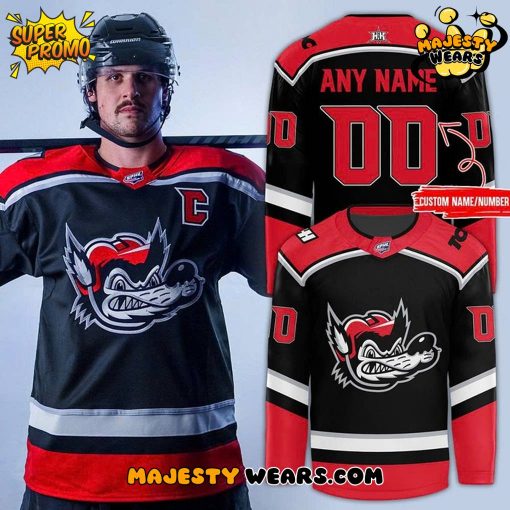 Huntsville Havoc Special New 2025 Black Custom Hockey Jersey