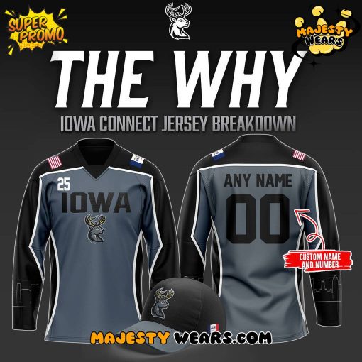 Iowa Heartlanders The Why Connect Custom Hockey Jersey