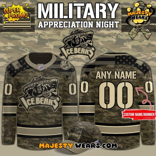 Knoxville Ice Bear x Military Appreciation Custom Hockey Jersey