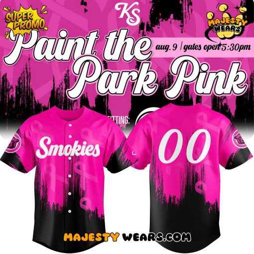 Knoxville Smokies “Paint the Park Pink” Custom Baseball Jersey