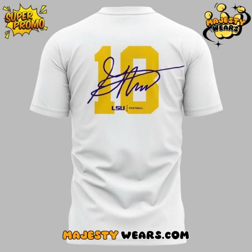 LSU Tigers Garrett Nussmeier #18 Signature Tee