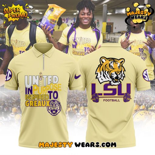 LSU Tigers “United in Purpose Inspired to Greaux” Special Polo
