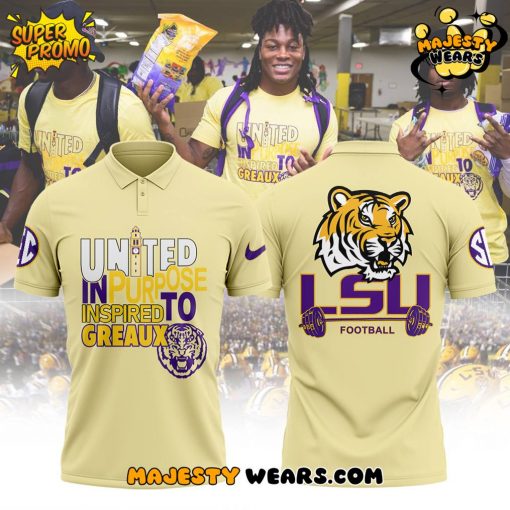 LSU Tigers “United in Purpose Inspired to Greaux” Special Polo