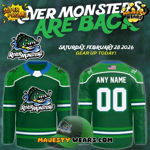 Macon Mayhem x River Monsters Night Custom Hockey Jersey