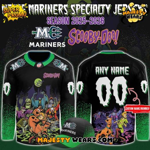 Maine Mariners x ScooBy-Doo Night 2025 Custom Hockey Jersey