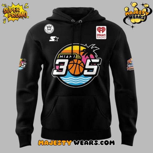 Miami 305 Champions Big3 2025 Black Hoodie