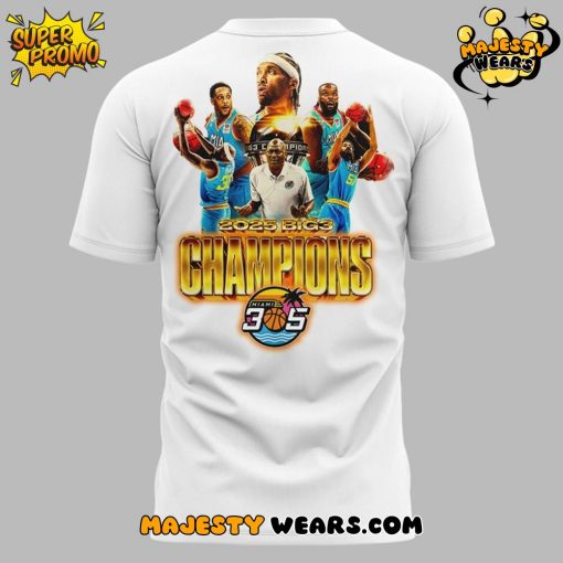 Miami 305 Champions Big3 2025 White Shirt