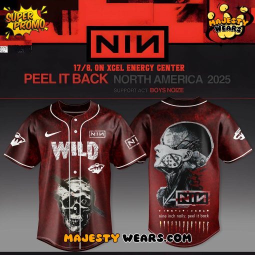 Minnesota Wild x Nine Inch Nails – Peel It Back Tour 2025 Limited Edition Baseball Jersey