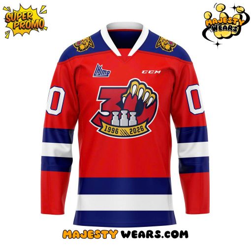 Moncton Wildcats 30th Anniversary Limited Edition Hockey Jersey