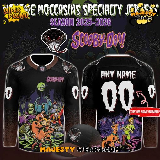 Monroe Moccasins x ScooBy-Doo Night 2025 Custom Hockey Jersey